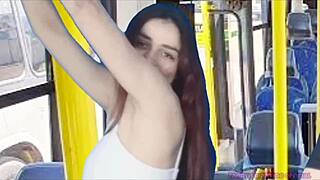 i spot this hot woman shaking ass on crowded bus skirt up for public worship