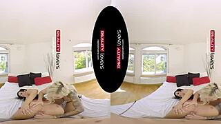 threesome fetish milfs bent over doggystyle big tits blonde heels latex double blowjob