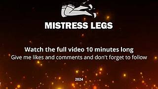 Goddess Mistress Chokes Face With Big Ass In Skirt Stockings!!