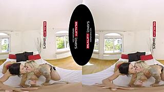 threesome fetish milfs bent over doggystyle big tits blonde heels latex double blowjob