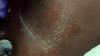 curvy ebony takes double dildo penetration squirting huge jizz everywhere