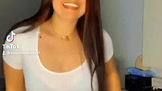 Crossdresser dances showing see-through banana panties