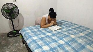 my gross stepdad tempts me into sin with tasty blowjob leading to first anal pain and pleasure!