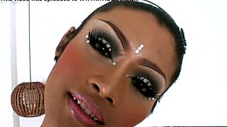 Stunning Thai teen ladyboy flaunts puffy nipples round big tits giant monster cock in stockings panties tattoo hd cumshot.