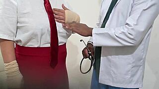 Indian doctor fucks student patient hard in hospital room
