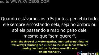 Cuckquean Watches Husband with Brazilian Big Ass Clit Milf