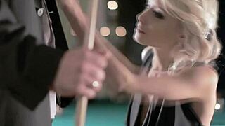 blonde cougar milf teases cock with slow sensual sucks