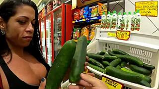 WOW! Watch This Busty Morena MILF Slam That Hammer Deep in Her Juicy Holes!