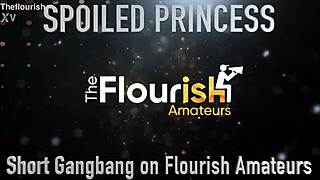 spoiled princess takes double cumshot facial in short ebony gangbang outdoors