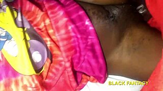Father Christmas Rips Clothes for Dripping Wet Ebony Xmas Pounding