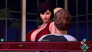 big tits bounce free as she strokes to explosive cumshot