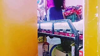 desi housewife chats dirty with storekeeper in unexpected shop encounter