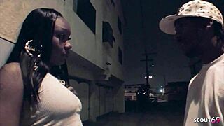 curvy ebony teen's big ass rides stranger's bbc raw in hotel casting