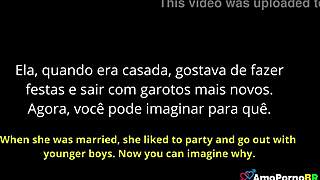 Cuckquean Watches Husband with Brazilian Big Ass Clit Milf