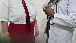 Indian doctor fucks student patient hard in hospital room
