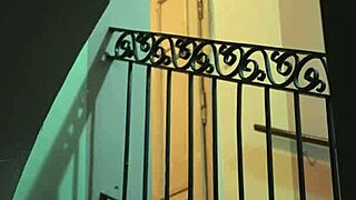 Laura quest flashes braces tits in snowy public tease with neighbors watching her suck and fuck