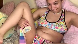 Married man pounds Manaia deep in yoga poses on mat