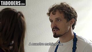 Cuckold wife offers old European pussy for cash fucking licking sucking tits Spanish subs