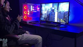 Brazilian wife battles Spider-Man in femdom handjob competition hardcore homemade