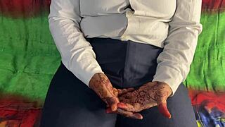 exotic indian wife teases with intimate fingering play