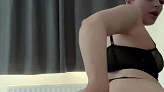 Horny British teen coed 18+ squirts solo on webcam toys orgasm pov high def masturbation