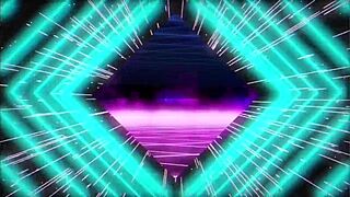 Feel the rabbit toy vibrate, thrust and suck her clit gently