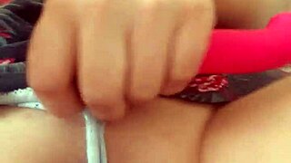 my pussy lips spread wide on this dildo toy