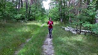 German studentin tiny Emily glasses teases public outdoor then rough fucked ao doggystyle by strangers on way home