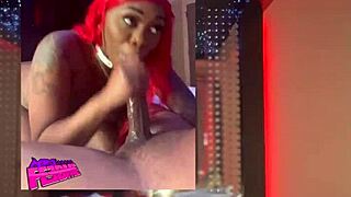 Pov ebony amateur deepthroats big black cock seeing stars on ceiling