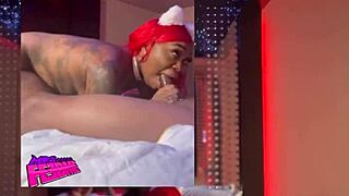 Pov ebony amateur deepthroats big black cock seeing stars on ceiling