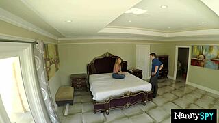 Alexis Adams caught fingering begs big cock to save her babysitter gig