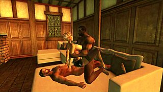 cuckold wife goddess takes massive black cock deep in her ass