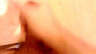 guy wanks cock hard solo masturbation