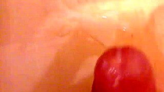 guy wanks cock hard solo masturbation