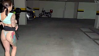 Colombian babe takes monster cock deep in her big ass at public mall parking lot part one