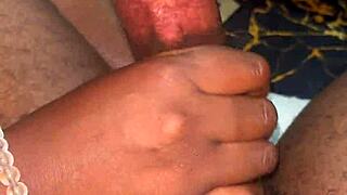 bbc massage heats up with intense handjob action part 2