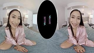 vrallure tests petite asian avery black's toy masturbation skills up close