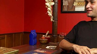 paige fox lingerie tease hops counter for sneaky customer pussy pounding dessert