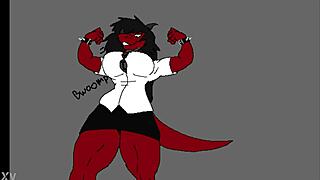 i watched wendy's muscles grow so huge and powerful every day