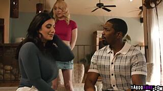 Sarah and Lily beg Isiah Maxwell to fuck them both before signing those divorce papers