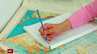 ashly rabbit's foot massage slides right into hot anal