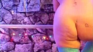 hotwife steffi dances strips toys her huge pussy lips in lingerie