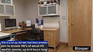 rina arem cums on the clock behind doc's back