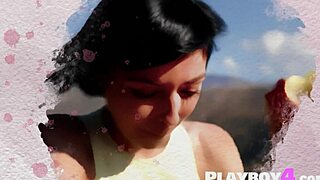 Sexy All-Natural Teen 18+ Hikes and Poses Revealing Hot Petite Body Outdoors