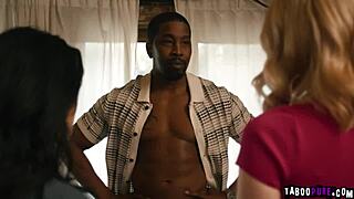 Sarah and Lily beg Isiah Maxwell to fuck them both before signing those divorce papers