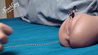 Fucking french guy shoves tongue up your ass clamps on pussy with dirty insults