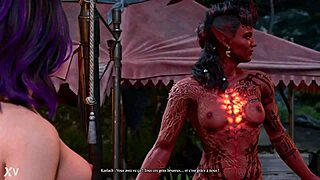 damn those bouncy boobs in lesbian tit play fun