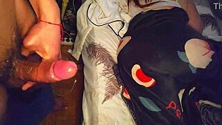 Stepdad sneaks into stepdaughter's room, jerks off watching her sleep then creampies her awake