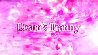 hot blonde tranny gaby abelha bends over to expertly suck throbbing cock