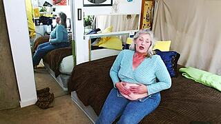 Explore same size vore fantasy in retro blue films style